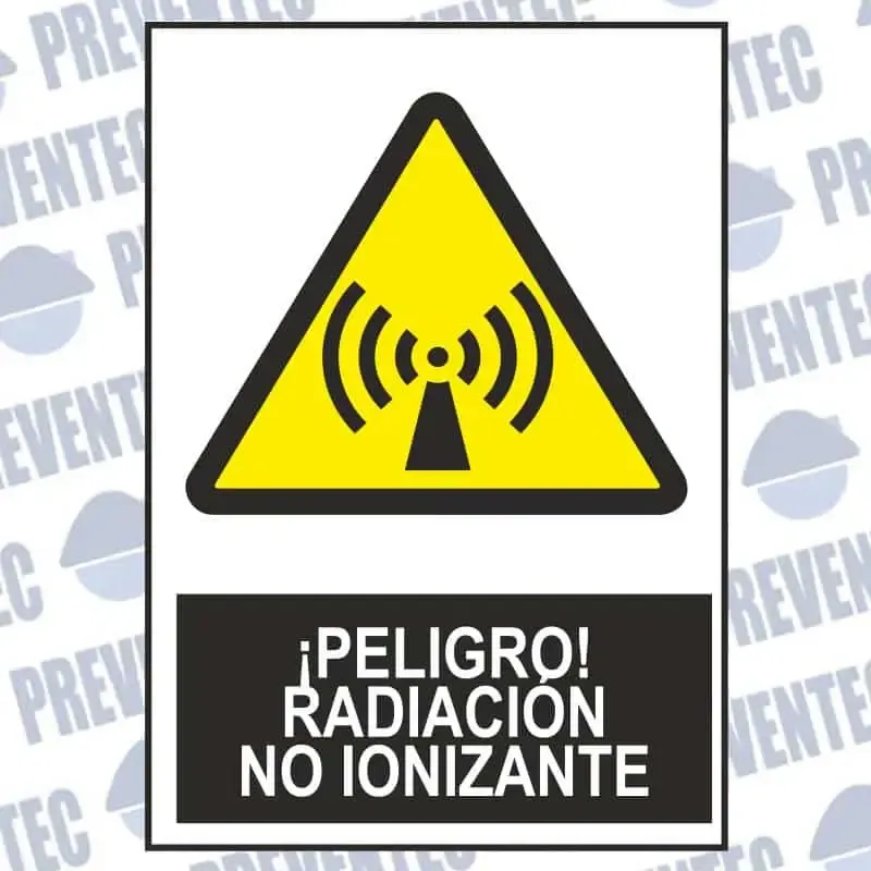 Señalítica : Peligro, radiaciones no ionizantes