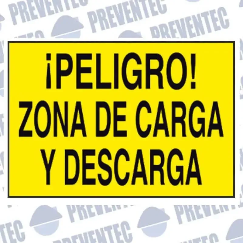 Peligro zona de carga y descarga – 42 x 30 cm