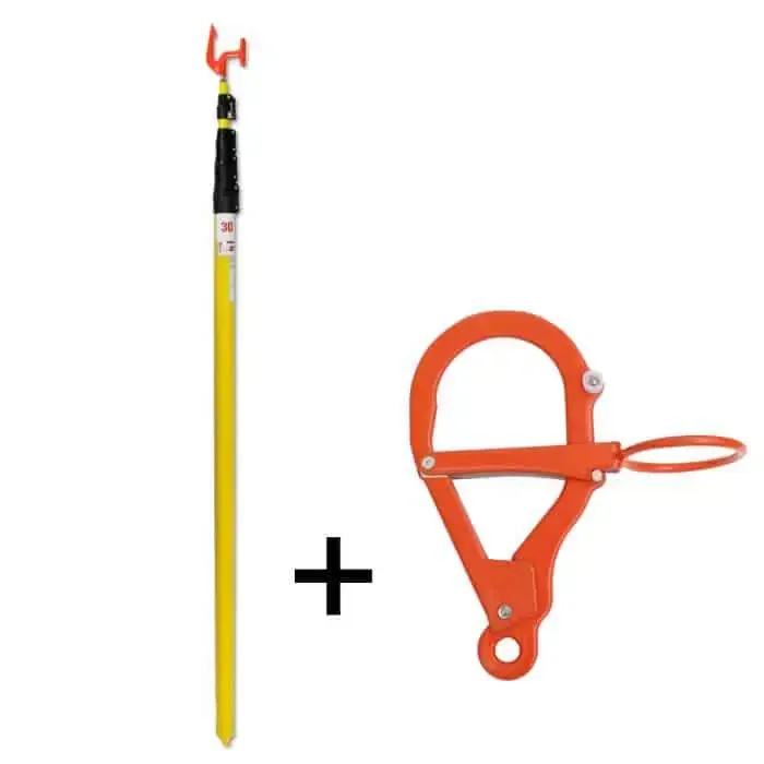 Pértigas con gancho aislantes Irudek PERT30 – 1,95 a 8 metros