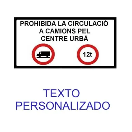Bandeja de chapa plegada señal complementaria