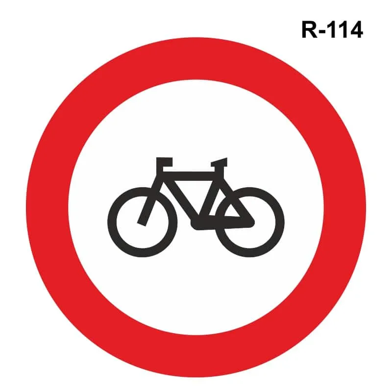 Entrada prohibida a ciclos – ( R-114 )