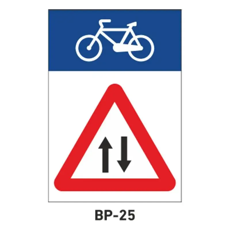 Señalización para ciclo-rutas – Circulación en los dos sentidos