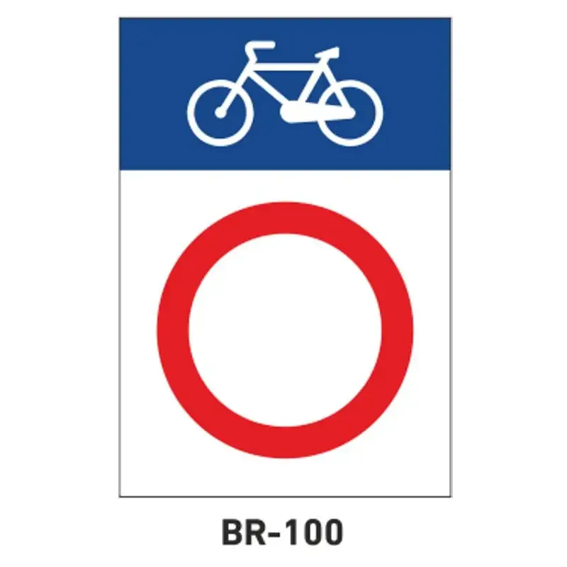 Señalización para ciclo-rutas – Circulación prohibida ( BR-100 )