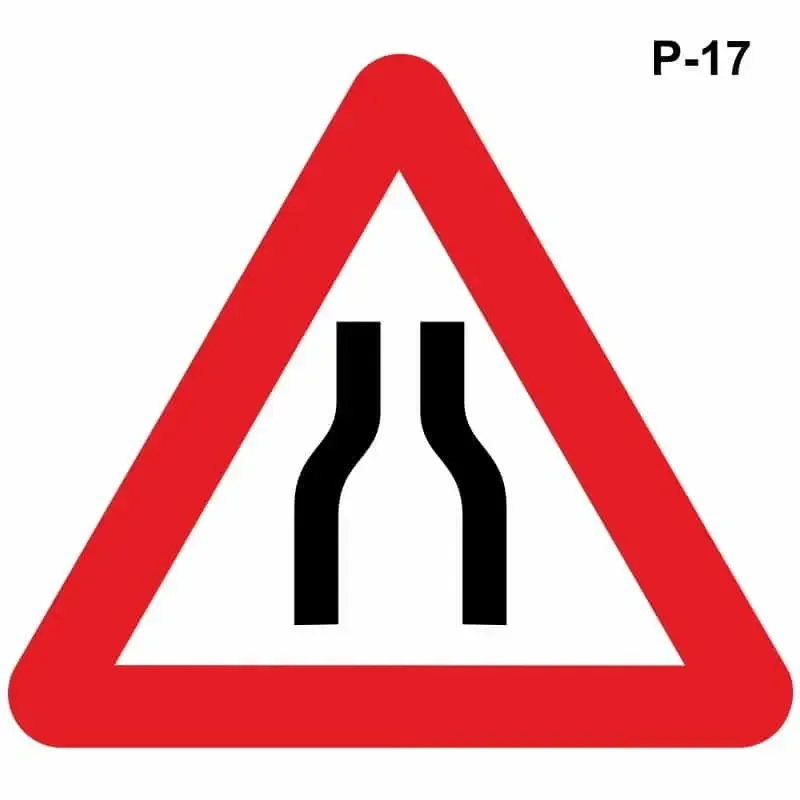 Estrechamiento de la calzada – ( P-17 )
