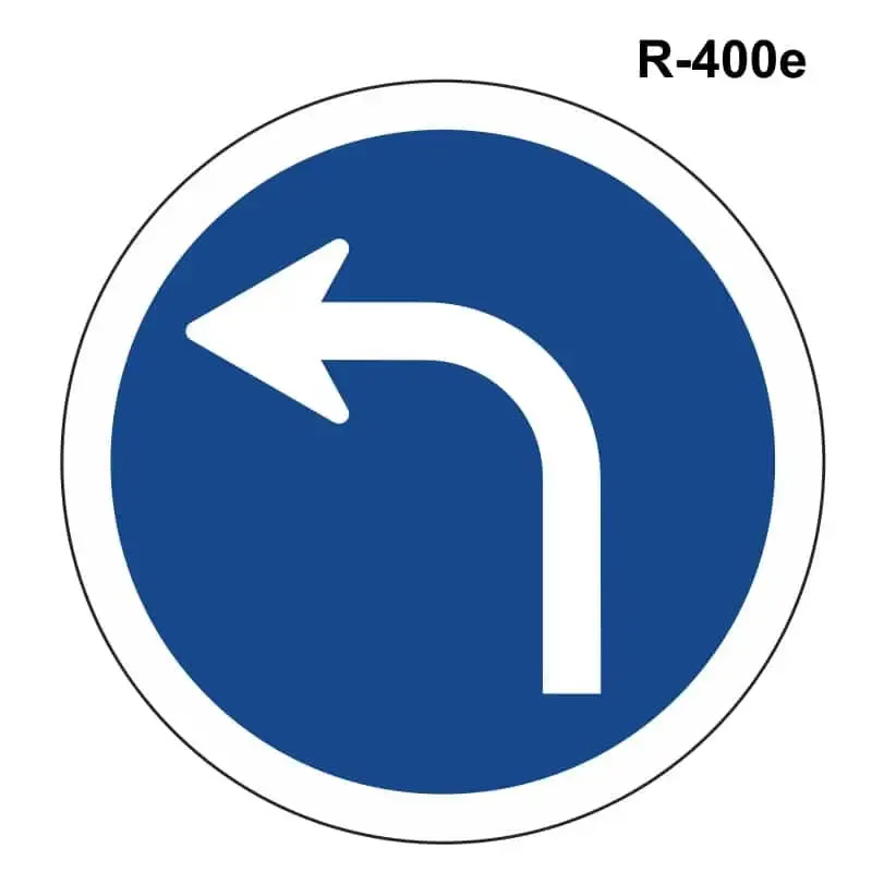 Sentido obligatorio giro izquierda ( R-400 e )