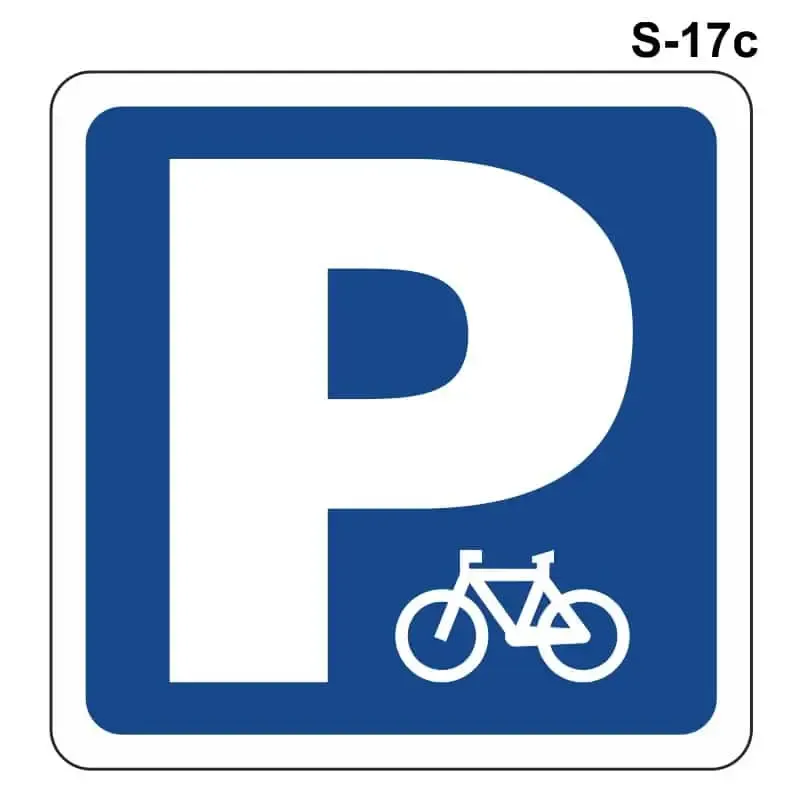 Estacionamiento reservado para bicicletas ( S-17 c )