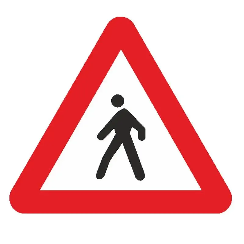 Señal de peatones para carril bici ( P-20a )