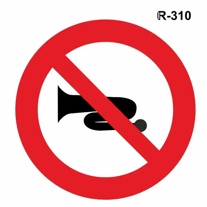Advertencias acústicas prohibidas – ( R-310 )