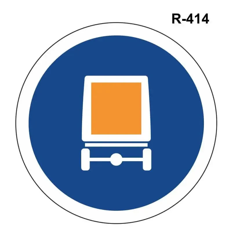 Calzada para vehículos que transporten mercancías peligrosas ( R-414 )