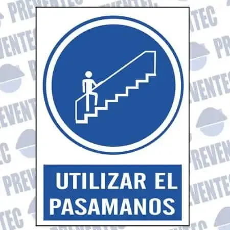 Señales de seguridad : Utilizar el pasamanos