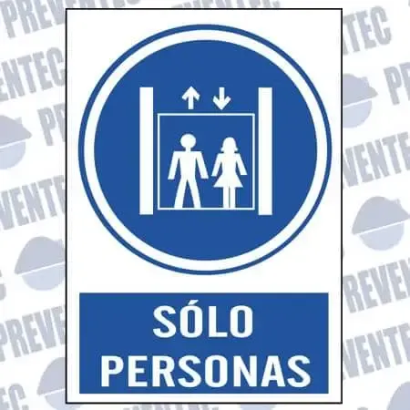 Señales de seguridad de trabajo : Solo personas