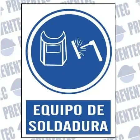 Señal de obligación : Equipo de soldadura
