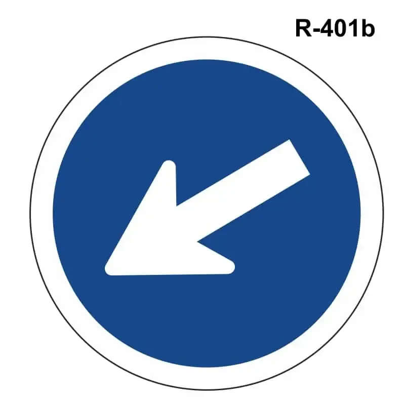 Paso obligatorio izquierda ( R-401 b )