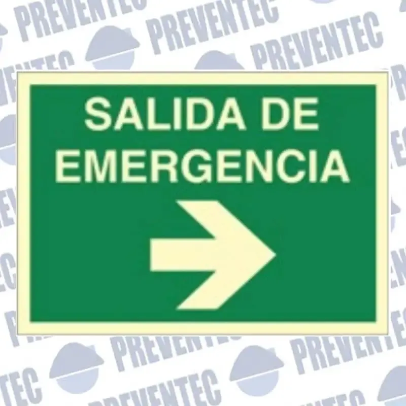 Señales de seguridad : Salida de emergencia derecha
