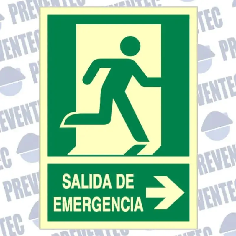 Señales de evacuación : Salida emergencia