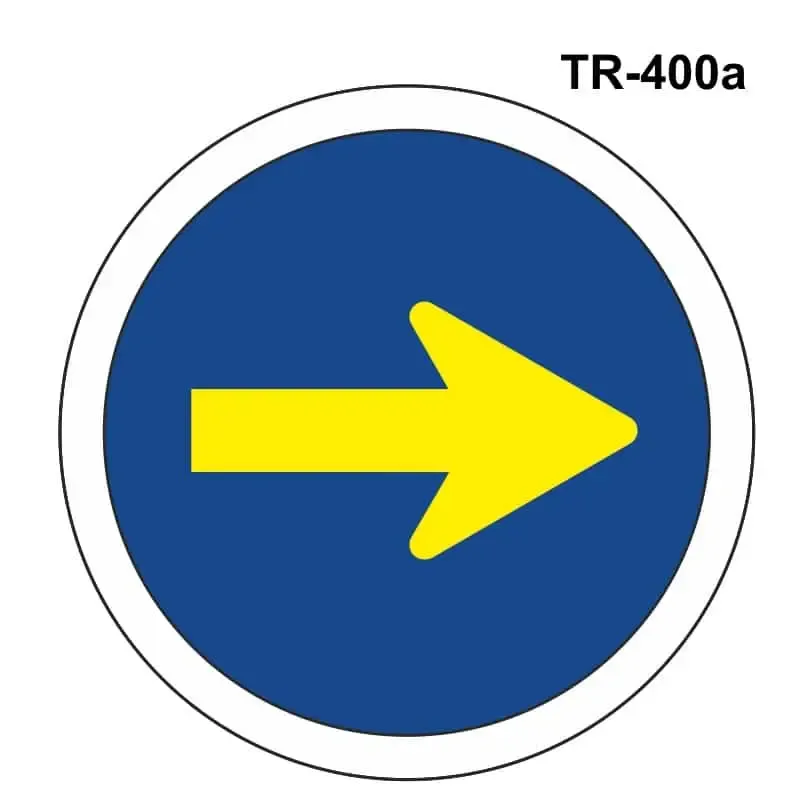 Obras: Sentido obligatorio derecha ( TR-400a )