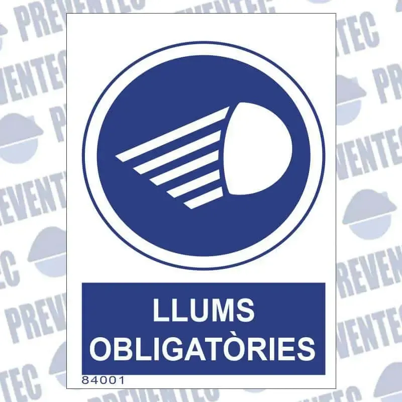 Senyal d`obligació : LLums obligatòries