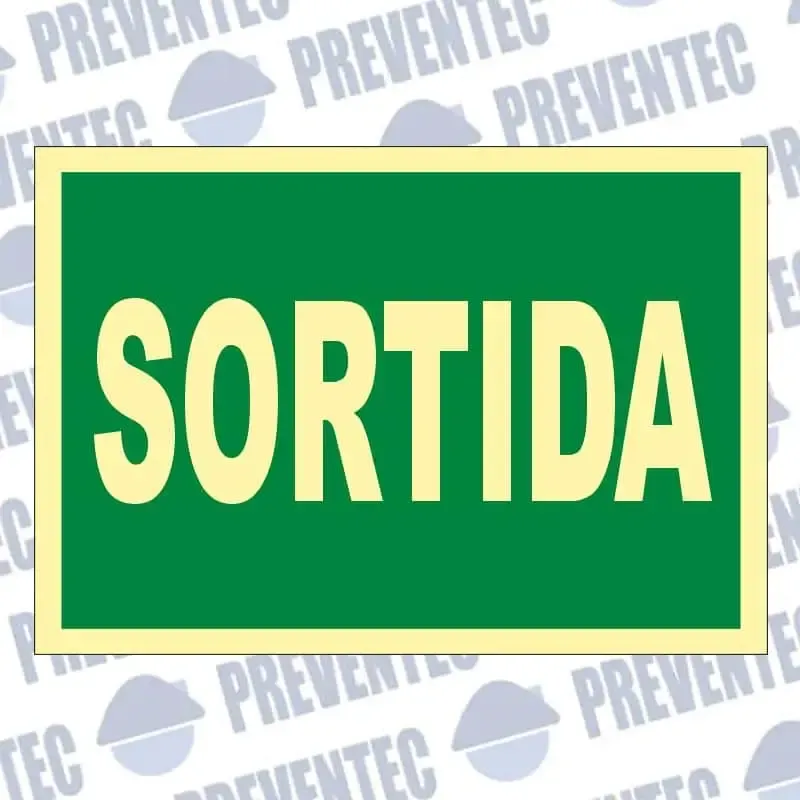 Senyal d`emergència : Sortida