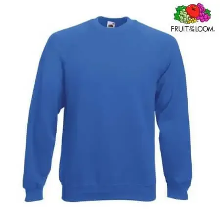 Sudadera de trabajo Fruit Ranglán Hombre 280 gr