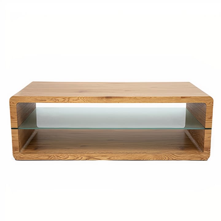 Mesa de Centro Vidrio/madera Koby fjäder
