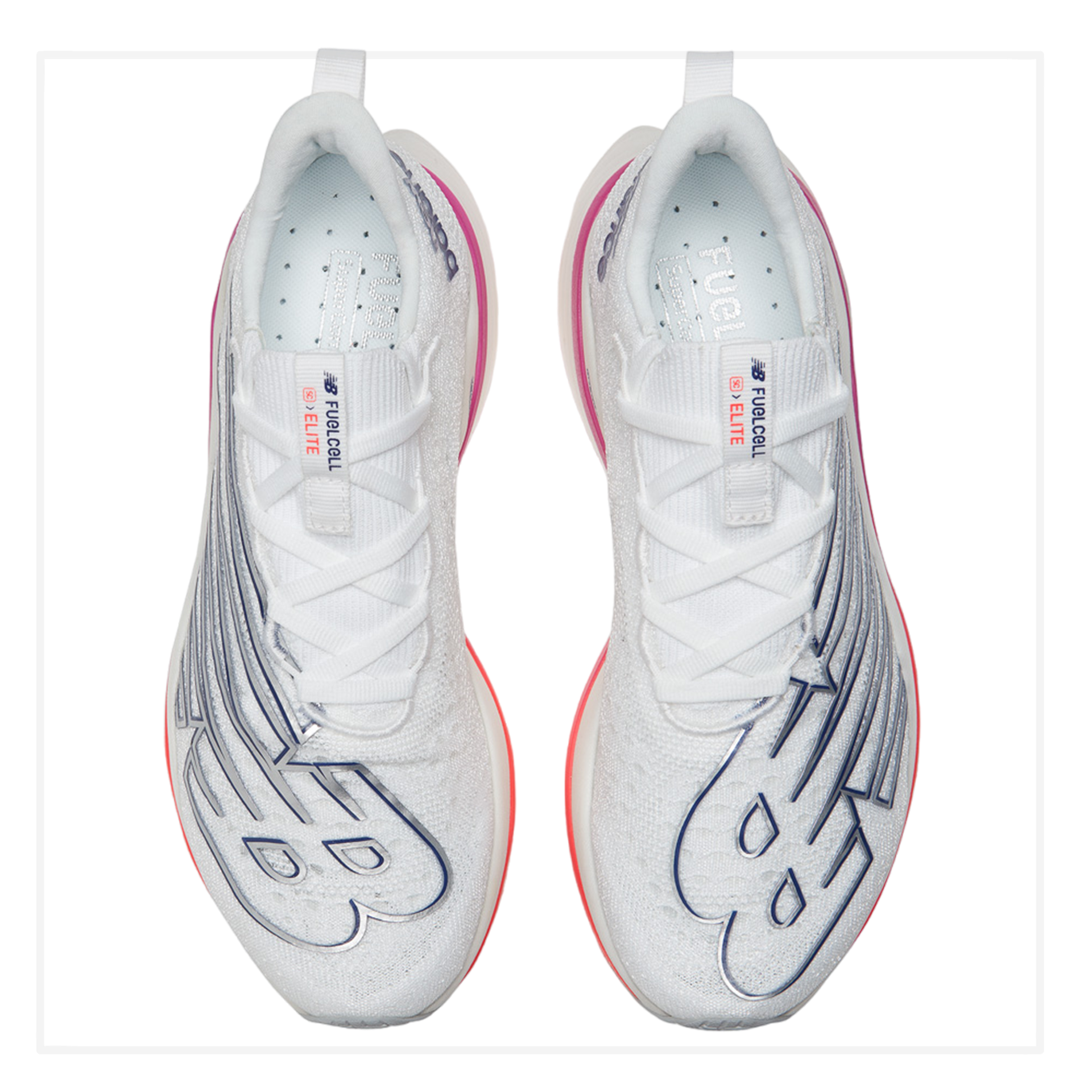 Zapato de Mujer New Balance FuelCell SuperComp Elite v3 Blanco/Rosado - Imagen 3