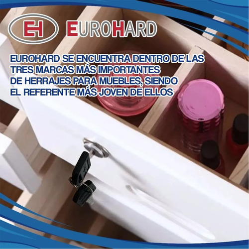 Cerradura De Cajón Cuadrada 22 Mm Locker Oficina X12 Unidad - Imagen 2