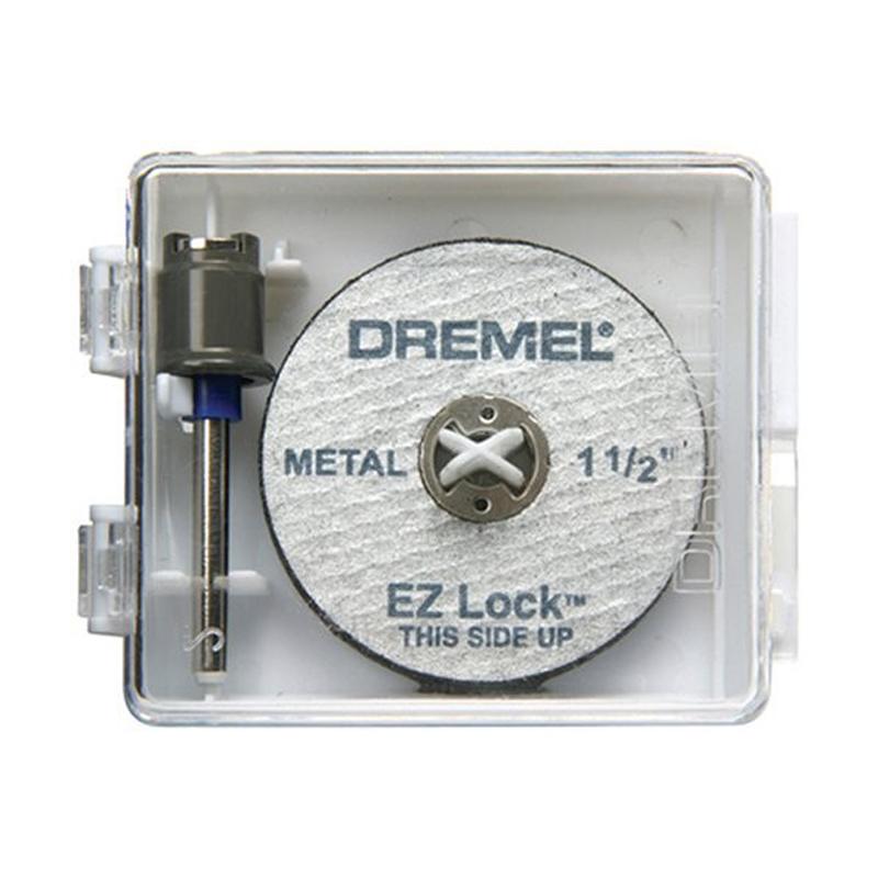 DREMEL EZ406 KIT CON MANDRIL EZ-LOCK Y 5 DISCOS DE CORTE METAL (EZ456) 2615E406AD