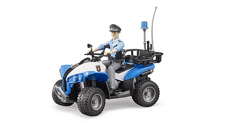 QUAD POLICIAL CON POLICIA + EQUIPAMIENTO BRUDER 63010