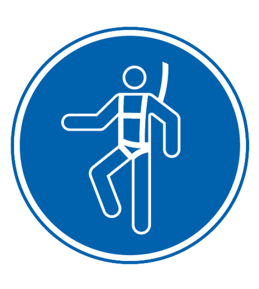 Señal / Cartel de Uso obligatorio de arnés - Imagen 2