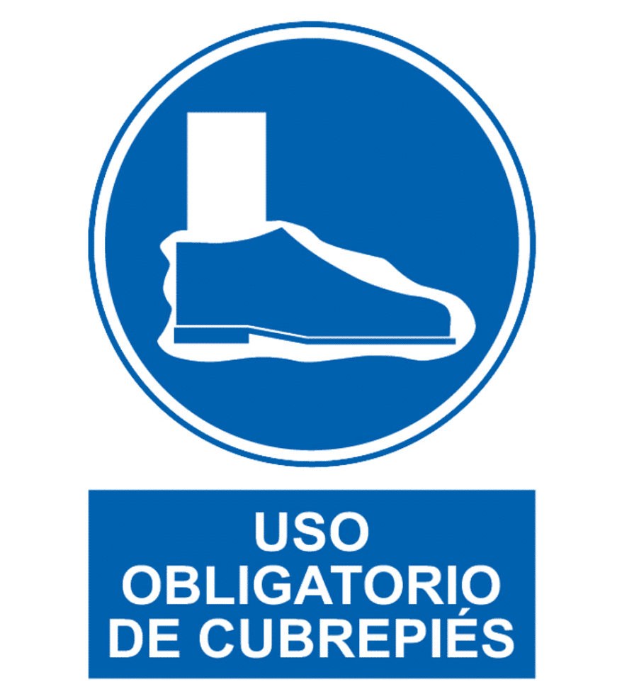 Sign / Poster For Mandatory Use of Foot covers