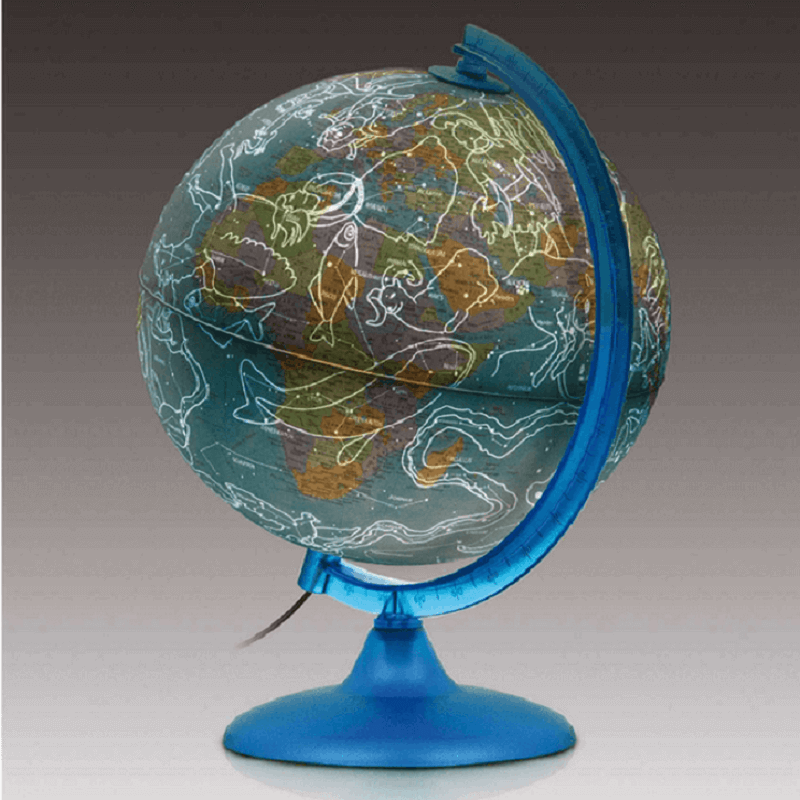 Globo Terráqueo Con Signos Zodiaco