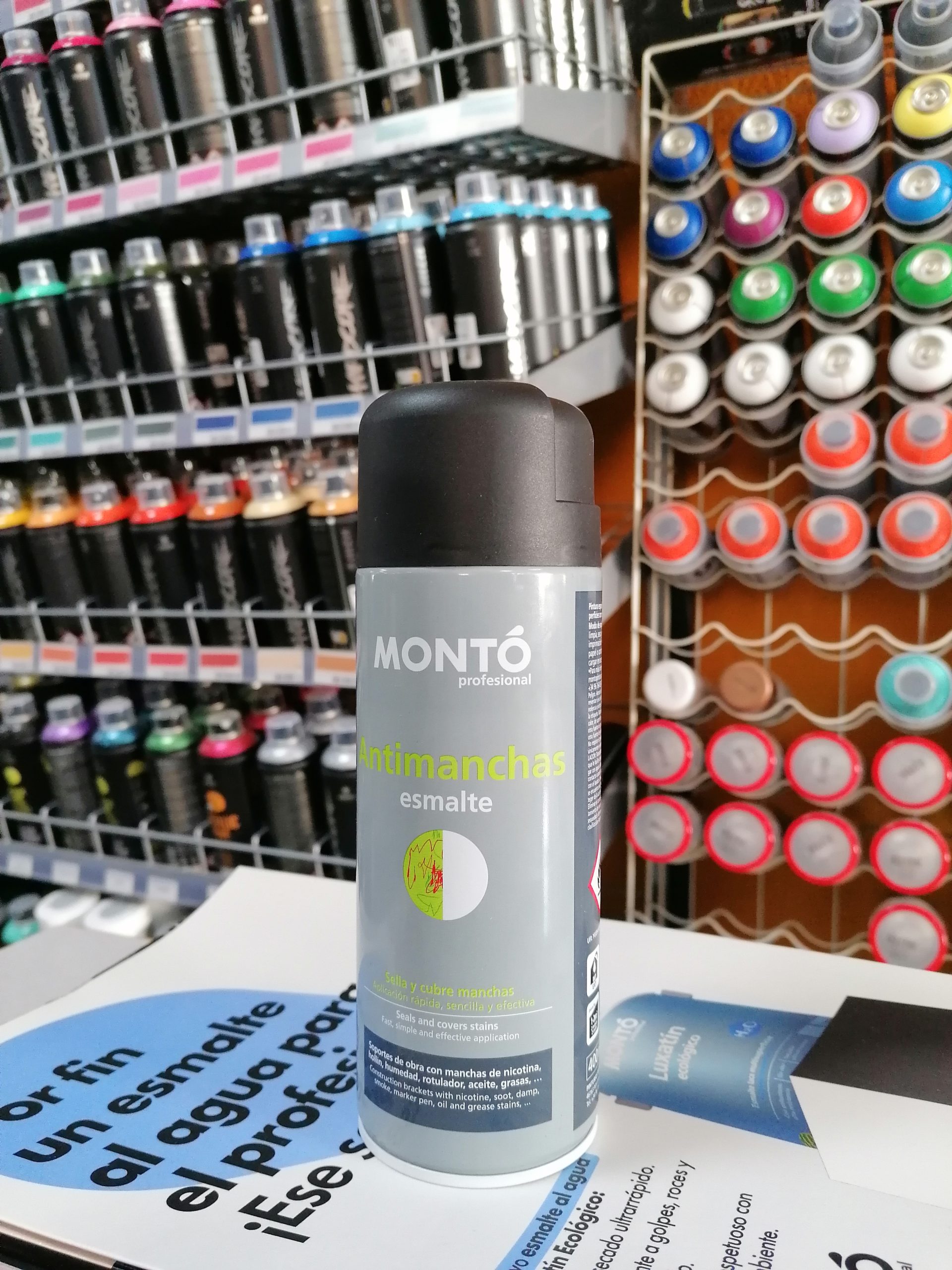 Spray esmalte antimanchas