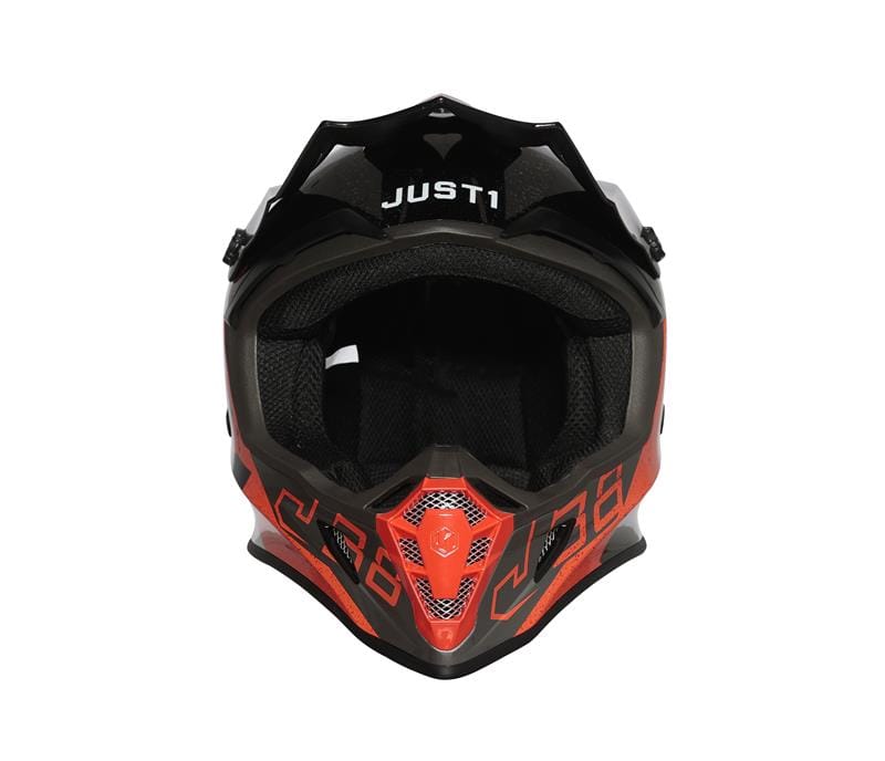 CASCO MOTOCROSS JUST1 J38 KORNER ORANGE BLACK GLOSS - Imagen 5