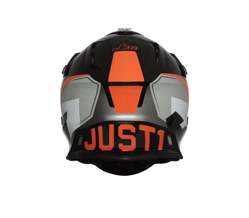 CASCO MOTOCROSS JUST1 J38 KORNER ORANGE BLACK GLOSS - Imagen 4
