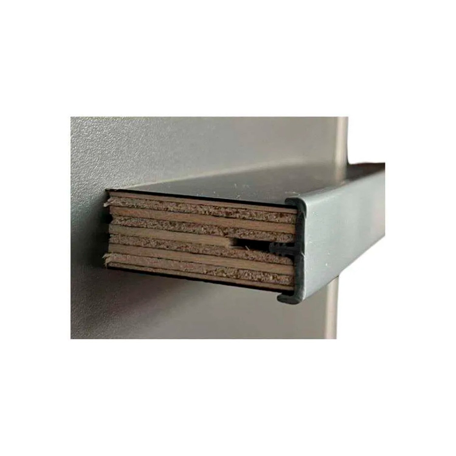 Canto en T Perfilado Plata Semibrillo - Imagen 2