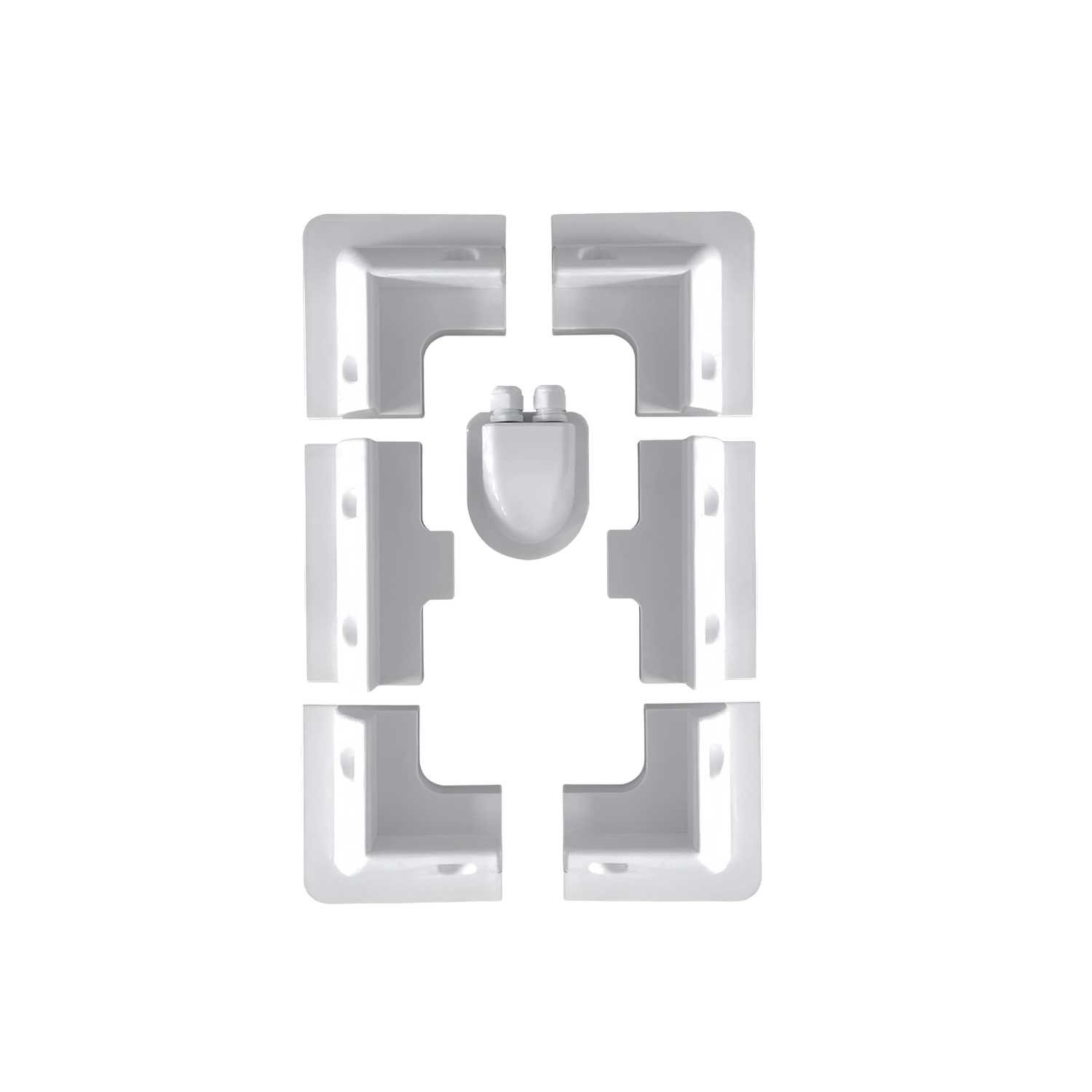 Soporte Placa Solar Y Pasacables Blanco