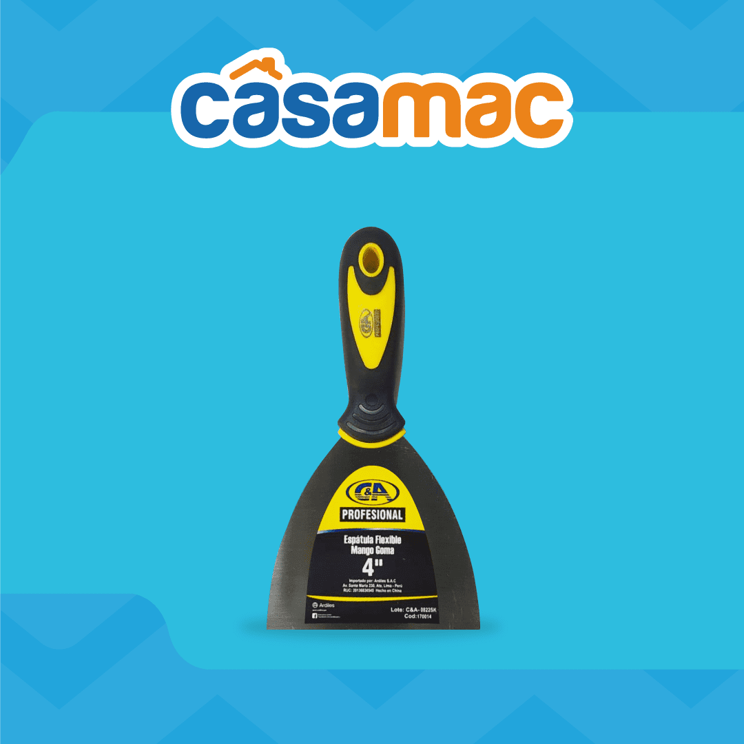 ESPATULA FLEXIBLE MANGO GOMA DE 4″