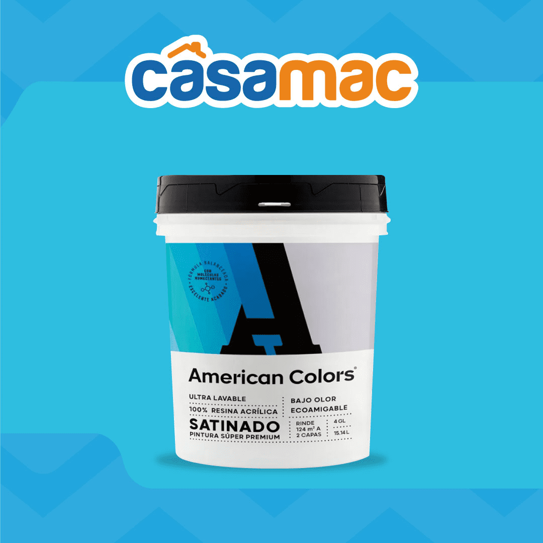 SATINADO LÁTEX AMERICAN COLORS DE 4 GL