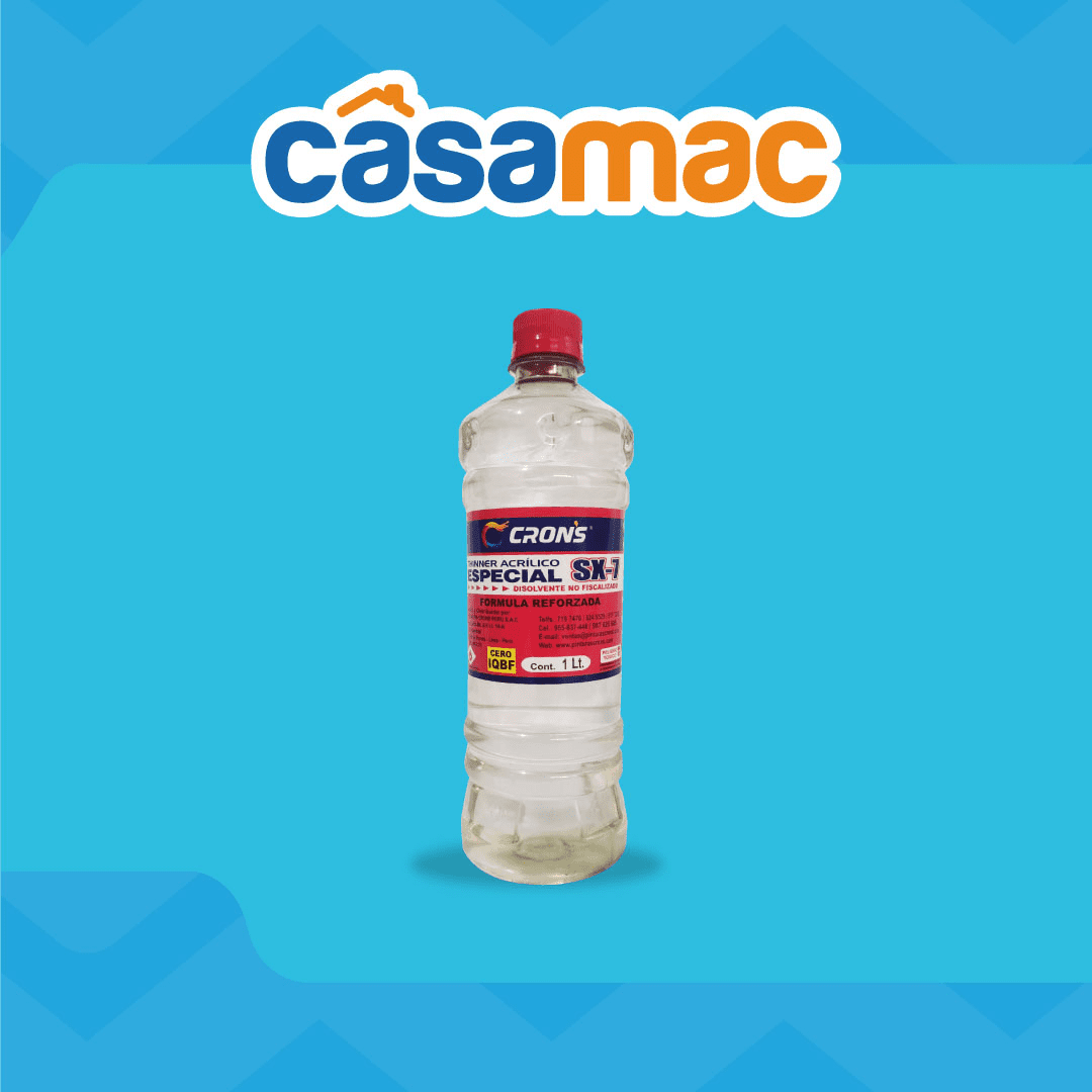 THINNER ACRÍLICO CRONS DE 1 LT