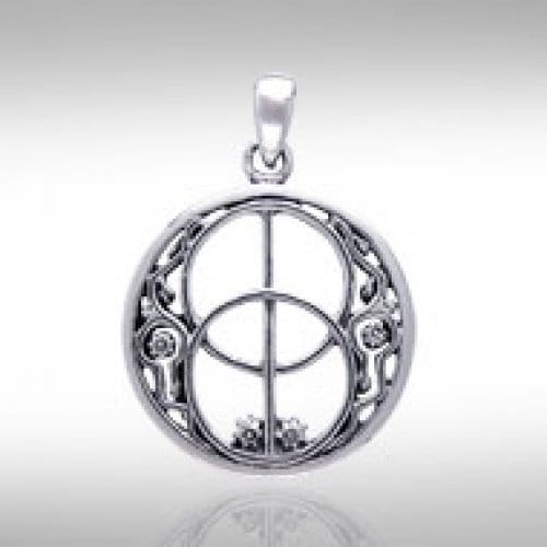Colgante vesica piscis – plata de ley - Imagen 2