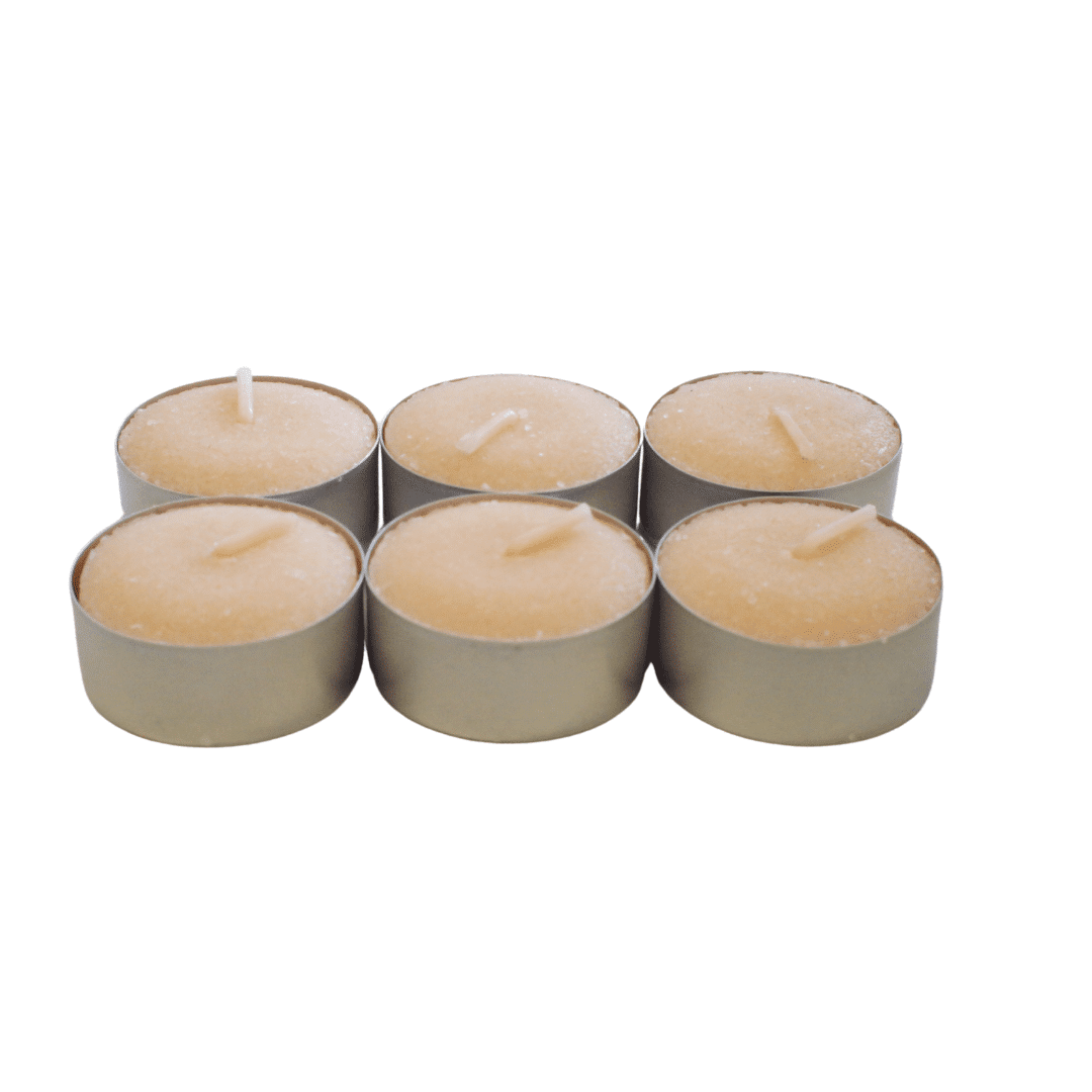 Velas de té perfumadas jazmín- caja 6 uds